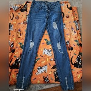 Fashion Nova distressed jeans